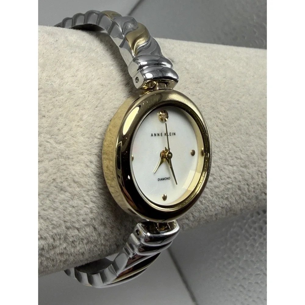 Anne Klein‎ Diamond AK/2455 New Battery Ladies MOP Watch 24MM 6.75
